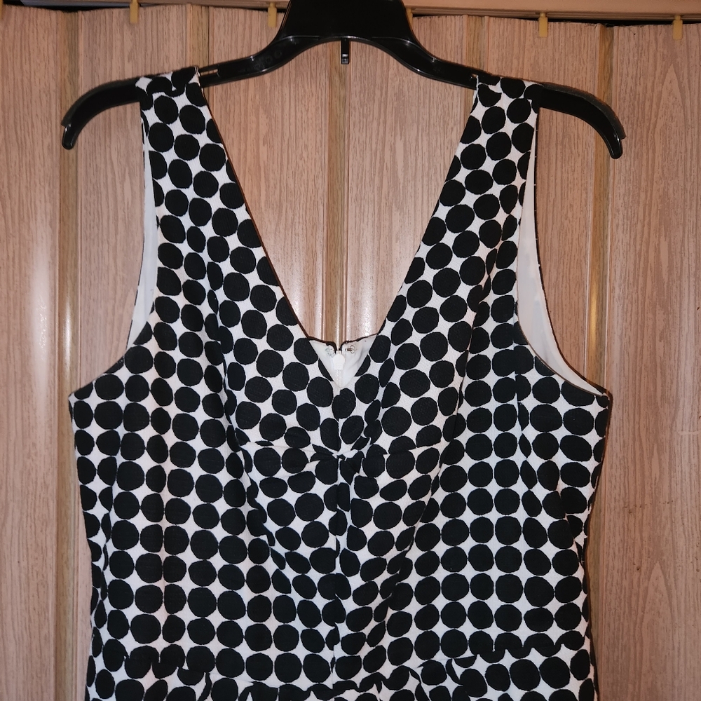 Banana Republic Black and White Polka Dot Mini Dress - Picture 4 of 9